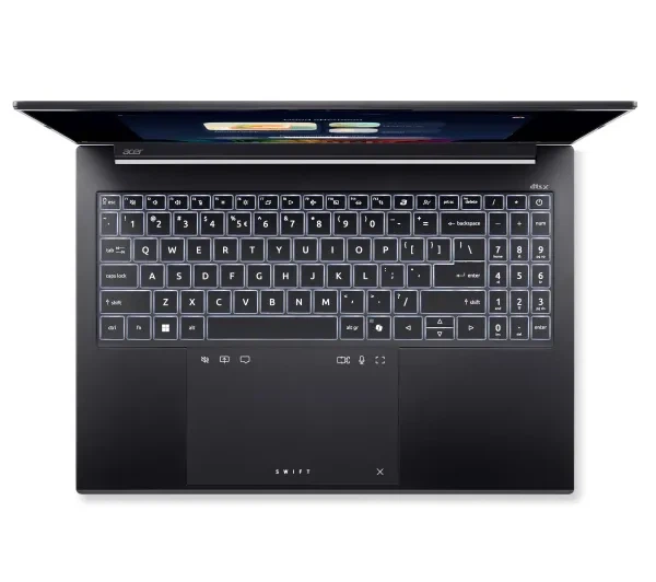 Ноутбук Ноутбук Acer Swift Go 16 AI SFG16-74 OLED 16" Core Ultra 9 288V 32GB ОПЕРАТИВНОЇ ПАМ'ЯТІ 2TB SSD Диск Win11 Чорний Функції AI - изображение 5