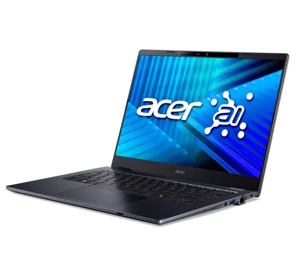 Ноутбук бізнесовий Acer TravelMate P4 14 TMP414-55-TCO 14" Ultra 5 225U 16GB ОПЕРАТИВНОЇ ПАМ'ЯТІ 512GB Диск SSD Win11 Pro Синій Функції ШІ - изображение 2