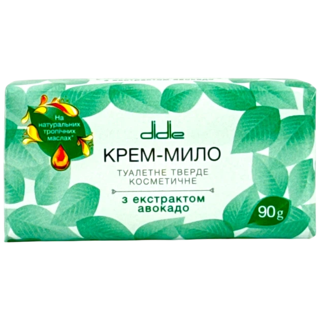 Крем-мило Didie косметичне з екстрактом авокадо 90 г - Фото 1 Крем-мило Didie косметичне з екстрактом авокадо 90 г - изображение 1