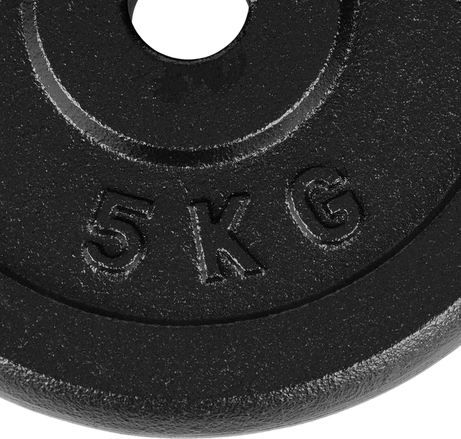 Obciążenie Gymtek G-66483 żeliwne 5 kg 29 mm Czarne (5907766664833) - Zdjęcie 4 Obciążenie Gymtek G-66483 żeliwne 5 kg 29 mm Czarne (5907766664833) - obraz 4