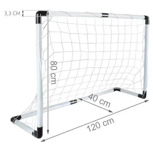 Футбольна дитяча брамка Trizand 120×80 см, набір - изображение 4