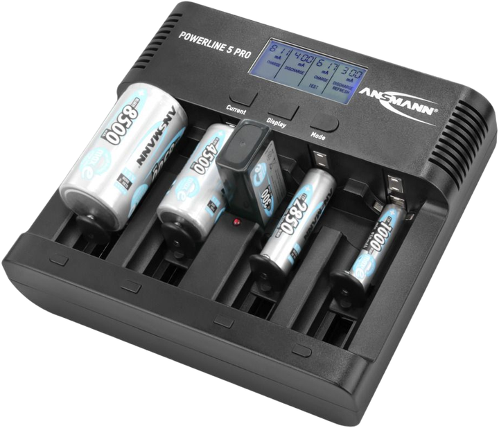 Ładowarka do akumulatorów AA/AAA Ansmann PowerLine 5 Pro (1001-0018) - Zdjęcie 2 Ładowarka do akumulatorów AA/AAA Ansmann PowerLine 5 Pro (1001-0018) - obraz 2