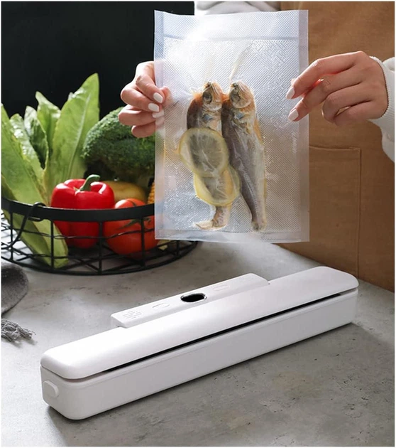 Автоматический вакууматор Food Saver для продуктов 90 Вт, цифровой экран, сухое и влажное вакуумирование, белый - изображение 2