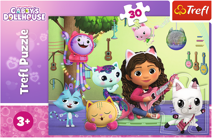 Puzzle Trefl Gabi i jej uroczy domek. Koci domek Gabi 30 elementów (5900511183016) - obraz 3