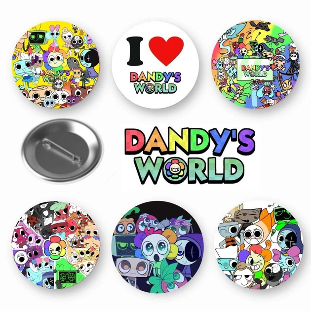 Набір закатних значків Dandy's world Roblox У світі Денді Роблокс 6 шт (ЗН10138) - Фото 1 Набір закатних значків Dandy's world Roblox У світі Денді Роблокс 6 шт (ЗН10138) - зображення 1
