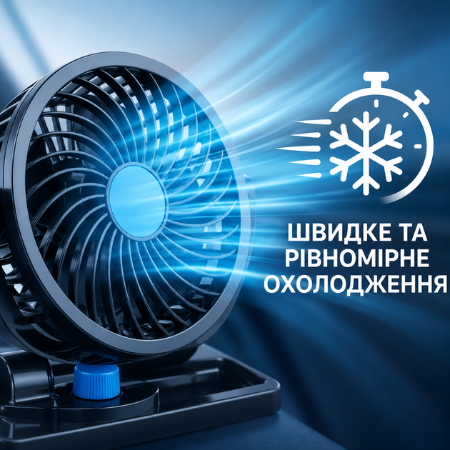 Автомобильный двойной вентилятор 12В Эффективное охлаждение салона для комфортной поездки - изображение 4