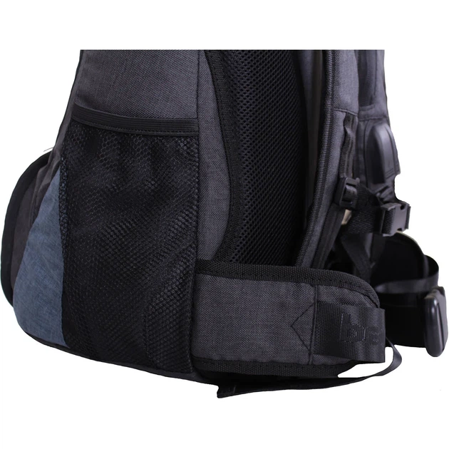Рюкзак для ноутбука Bagland Granite 23 л 600D меланж черный/серый - Фото 7 Рюкзак для ноутбука Bagland Granite 23 л 600D меланж черный/серый - изображение 7