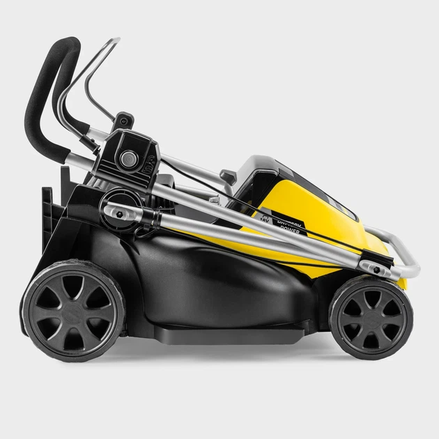 Газонокосарка акумуляторна Karcher LMO 4-18 36В 37 см пластик чорна з жовтим - зображення 3