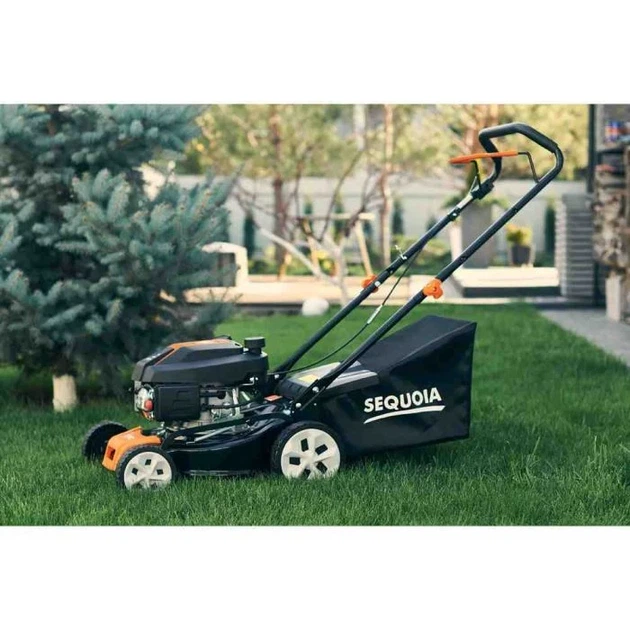 Газонокосилка бензиновая SEQUOIA SPLM4000 2000 Вт 40 см стальной корпус оранжевый - изображение 9