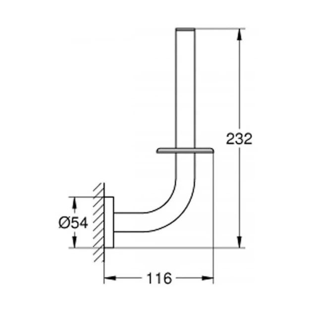 Тримач для запасного рулону туалетного паперу Grohe Essentials New (40385001) - зображення 3
