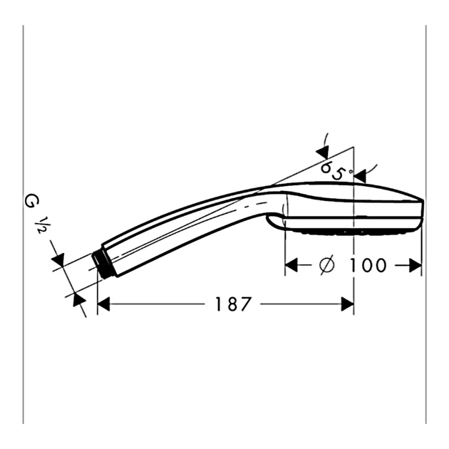 Ручний душ Hansgrohe Croma 100 Vario, хром (28535000) - изображение 4