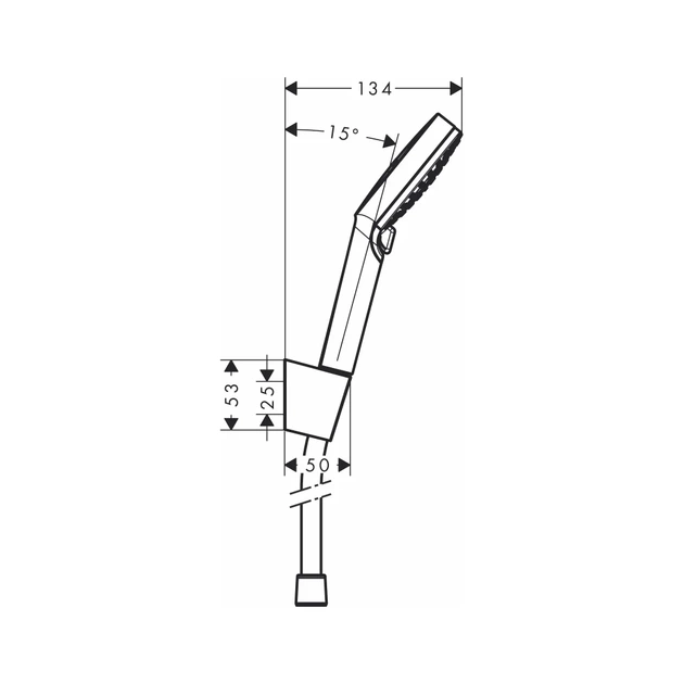 Hansgrohe Crometta Vario Душевой набор, белый/хром (26694400) - изображение 2