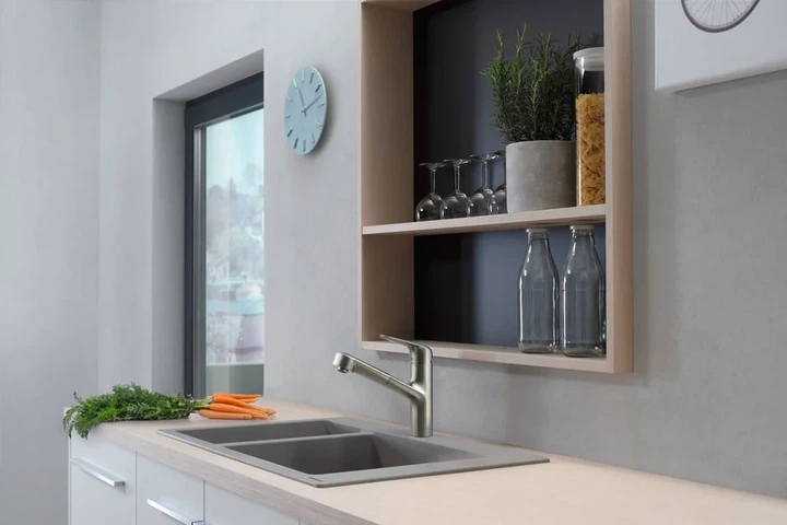 Hansgrohe S510-F635 Мийка кухонна, 2 чаші, Stonegrey (43315290) - зображення 2