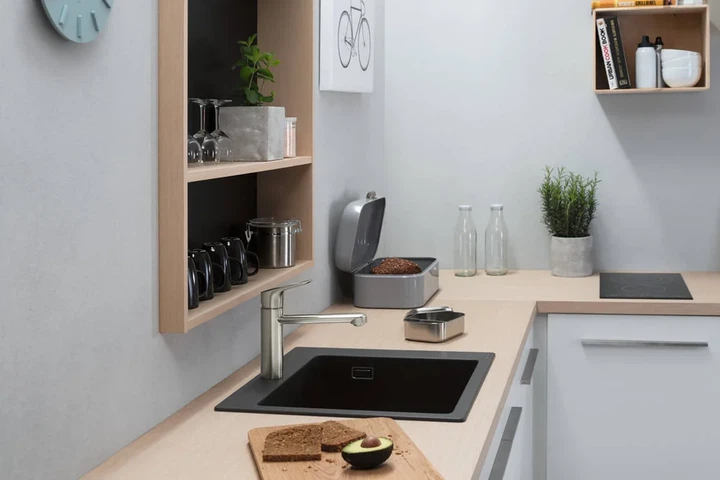 Hansgrohe S451 S510-F450 Кухонная мойка, Graphiteblack (43312170) - изображение 2