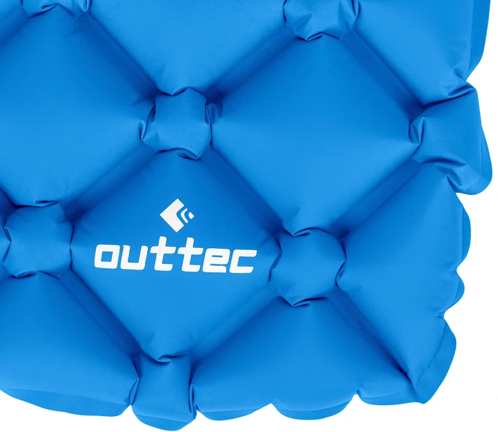 Надувний матрац треккінговий Outtec 238 x 70 x 5 см Блакитний (5907766664727) - зображення 5