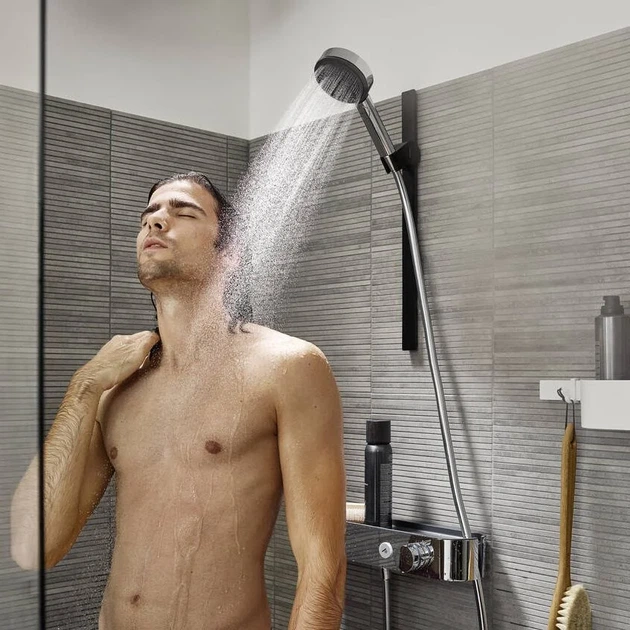 Ручний душ Hansgrohe Pulsify Select Relaxation 105 3jet, чорний матовий (24110670) - изображение 7