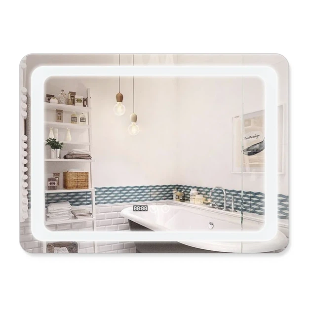 Дзеркало Qtap Mideya з антизапотіванням (DC-F908) 800х600 QT2078F908W - Фото 1 Дзеркало Qtap Mideya з антизапотіванням (DC-F908) 800х600 QT2078F908W - изображение 1