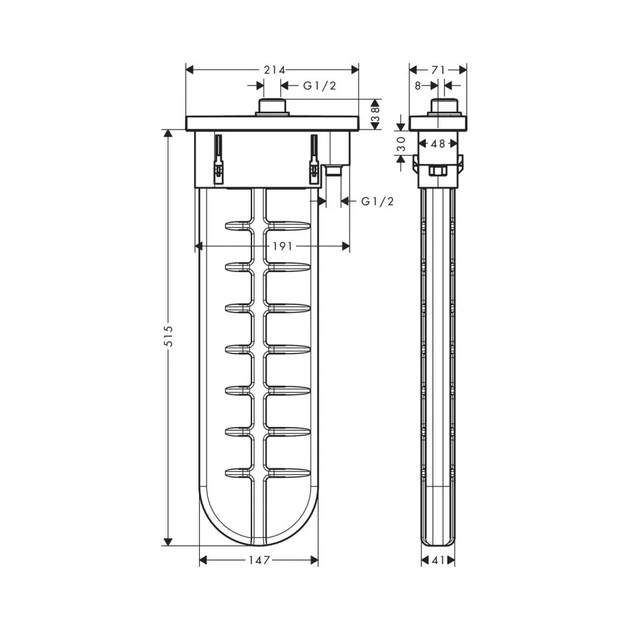 Шланг для лійки Hansgrohe SBox Square 145 (28010700) - изображение 2
