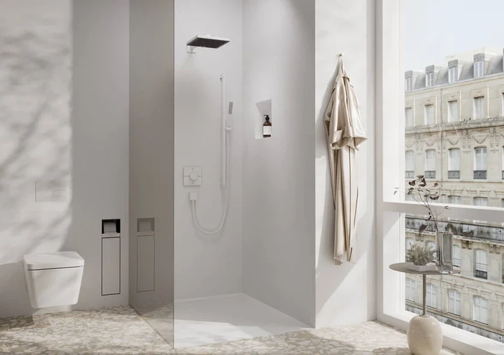 Лійка для душу Hansgrohe Pulsify E 100 1jet EcoSmart (колір - білий матовий) 24320700 - изображение 7