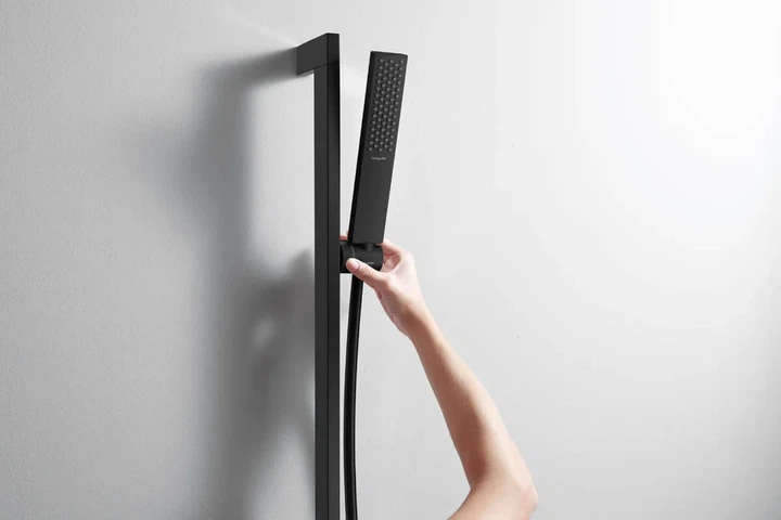 Лійка для душу Hansgrohe Pulsify E 100 1jet EcoSmart (колір - чорний матовий) 24320670 - изображение 3