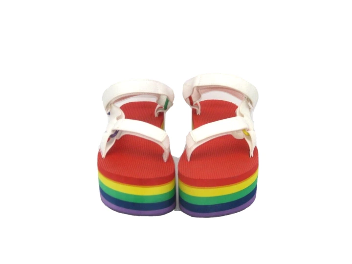 Жіночі сандалі TEVA FLATFORM UNIVERSAL RAINBOW PRIDE різнобарвні на платформі Розмір 38 - изображение 3
