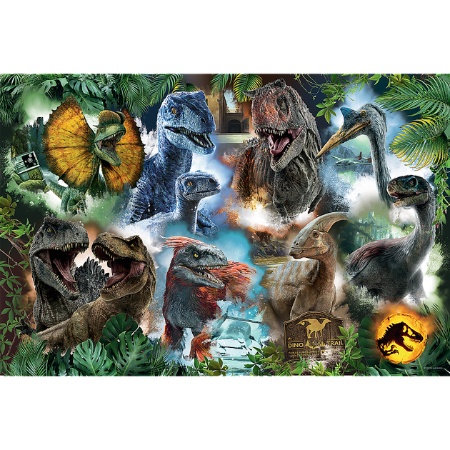 Puzzle Trefl Ulubione dinozaury Jurassic World 300 elementów (5900511230130) - obraz 2