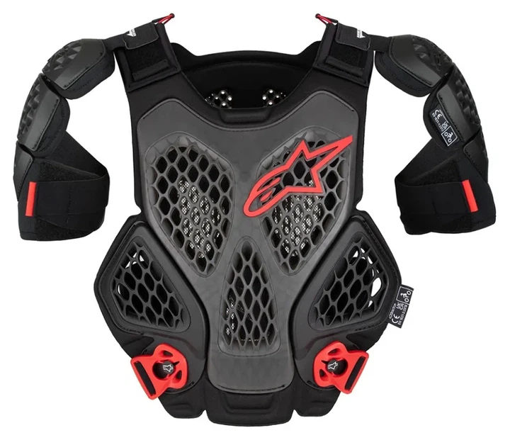 Захист тіла Alpinestars A-6 CHEST PROTECTOR BLACK ANTHRACITE RED, M/L (6700022-1036-ML) - изображение 4