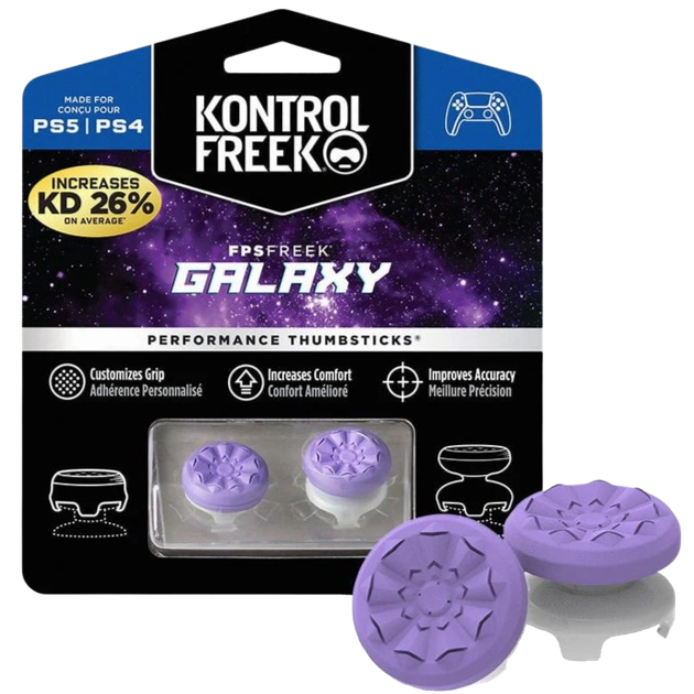 Накладки на стики KontrolFreek Galaxy PS4 / PS5 Purple - Фото 1 Накладки на стики KontrolFreek Galaxy PS4 / PS5 Purple - изображение 1