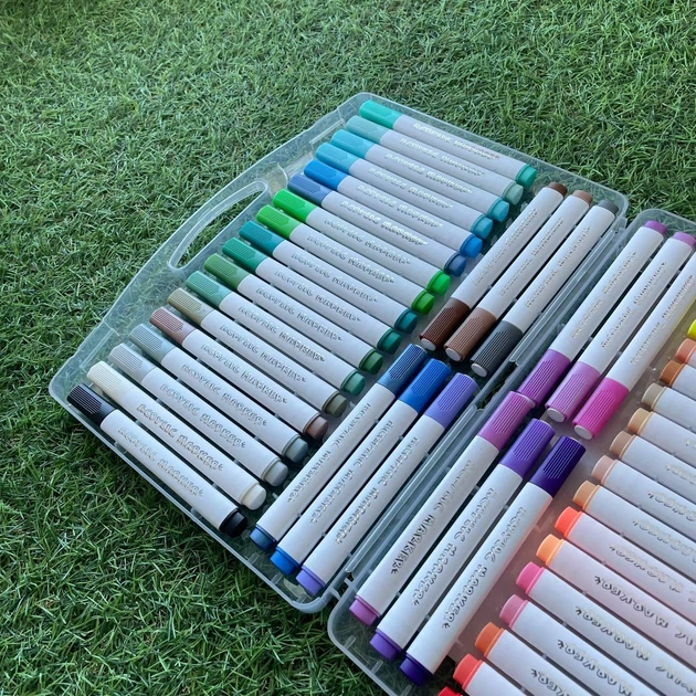 Набор акриловых маркеров для рисования Acrylic Marker 48 штук - изображение 2