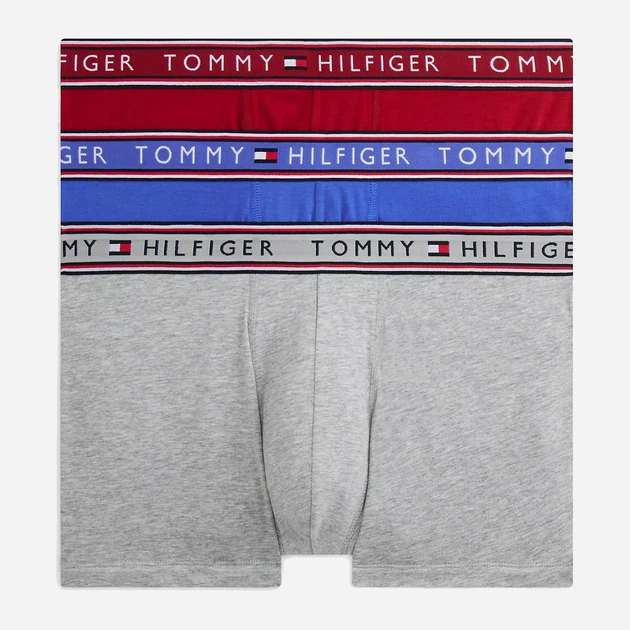 Набір трусів боксерів чоловічих бавовняних Tommy Hilfiger 09T4159-JWY(Poppy) XL 3 шт Синій/Сірий/Червоний (198296937398) - Фото 1 Набір трусів боксерів чоловічих бавовняних Tommy Hilfiger 09T4159-JWY(Poppy) XL 3 шт Синій/Сірий/Червоний (198296937398) - зображення 1