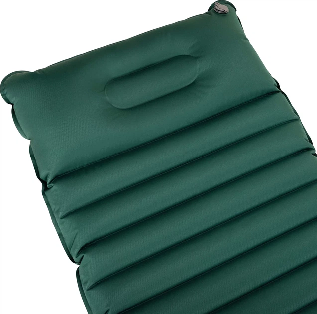 Надувний матрац для кемпінгу Outtec Pillow TPU O-42638 200 x 66,5 см з подшкою Зелений (5905884426388) - зображення 6