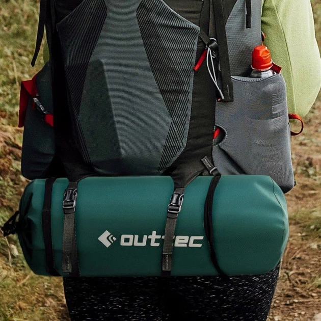 Надувний матрац для кемпінгу Outtec Pillow TPU O-42638 200 x 66,5 см з подшкою Зелений (5905884426388) - зображення 14