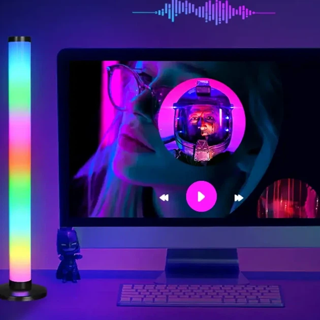 Світлодіодні RGB лампи 24 см 10 Вт USB чорний з пультом дистанційного керування для настільного освітлення 2 шт. - Фото 7 Світлодіодні RGB лампи 24 см 10 Вт USB чорний з пультом дистанційного керування для настільного освітлення 2 шт. - зображення 7