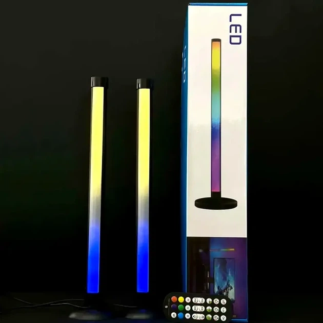 Світлодіодні RGB лампи 24 см 10 Вт USB чорний з пультом дистанційного керування для настільного освітлення 2 шт. - Фото 10 Світлодіодні RGB лампи 24 см 10 Вт USB чорний з пультом дистанційного керування для настільного освітлення 2 шт. - зображення 10