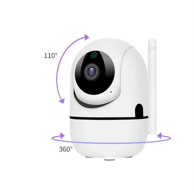 Поворотная IP камера видеонаблюдения 1080P с WiFi и ИК-подсветкой YCC365Plus белая - изображение 5