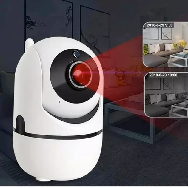 Поворотная IP камера видеонаблюдения 1080P с WiFi и ИК-подсветкой YCC365Plus белая - изображение 8