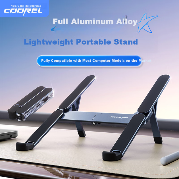 Подставка для ноутбука Ice Coorel Aluminum alloy Grey - изображение 3