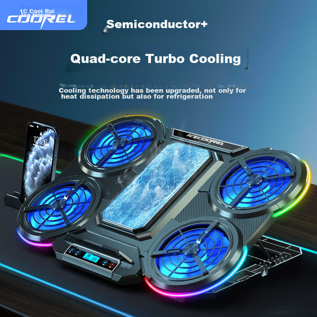 Охолоджувальна підставка для ноутбука Ice Coorel Q5 - зображення 2