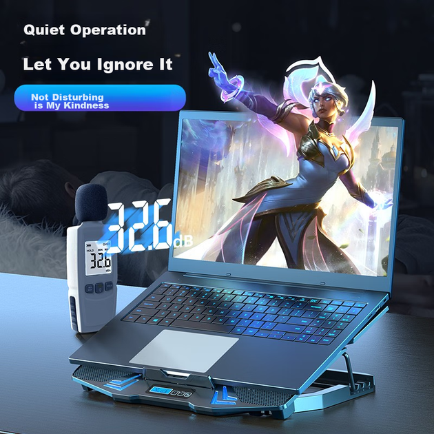 Охлаждающая подставка для ноутбука Ice Coorel K8 6 Fan - Фото 7 Охлаждающая подставка для ноутбука Ice Coorel K8 6 Fan - изображение 7