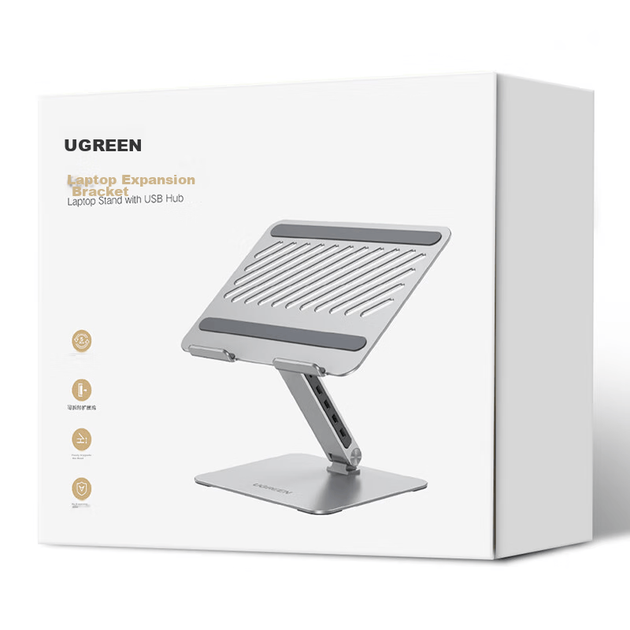 Подставка для ноутбука Ugreen CM532-60975 Silver - изображение 9
