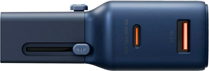 Зарядной блочок Energea TravelGo 35W USB-A/USB-C Blue (8885020103953) - Фото 3 Зарядной блочок Energea TravelGo 35W USB-A/USB-C Blue (8885020103953) - зображення 3