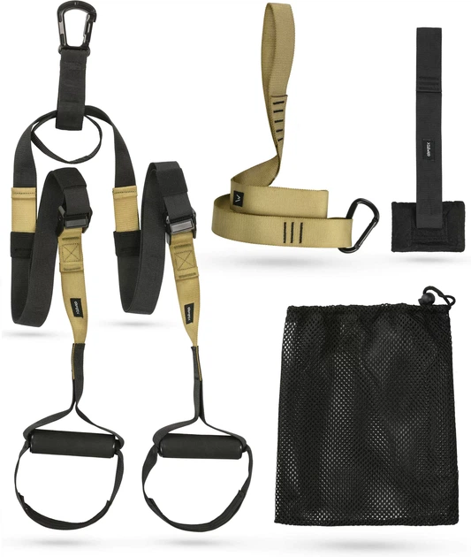 Zestaw taśm do ćwiczeń Gymtek Pro 120413 Czarno-khaki (5907766663928) - obraz 2