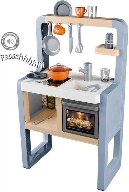 Интерактивная кухня Smoby Toys Розмарин со звуковыми эффектами 19 аксессуаров 48х30х80 см (7600311801) - Фото 2 Интерактивная кухня Smoby Toys Розмарин со звуковыми эффектами 19 аксессуаров 48х30х80 см (7600311801) - изображение 2