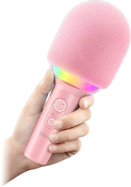 Мікрофон для караоке Fifine E2P Wireless Pink (E2P), Bluetooth, акумулятор, портативний, рожевий - зображення 3