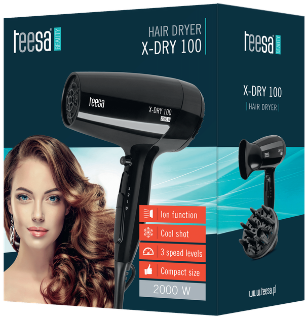 Suszarka do włosów Teesa X-DRY 100 (TSA0513) - obraz 4