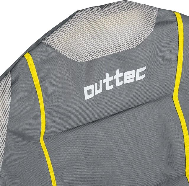 Крісло туристичне складне Outtec Travel+ з чохлом Сіре 110215 (5907766662631) - зображення 4