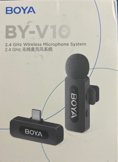 Петлічка Boya BY-V20 Mini Type C Бездротовий Мікрофон Петлічний - изображение 5