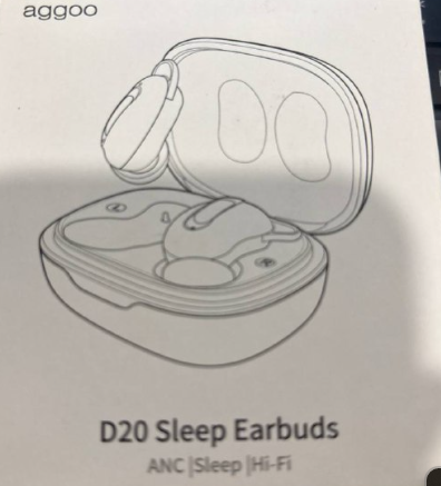 Бездротові беруші AGGOO D20 Sleep Earbuds Bluetooth 5.3 мінінавушники для сну від храпу та шуму, TWS з кейсом - изображение 7