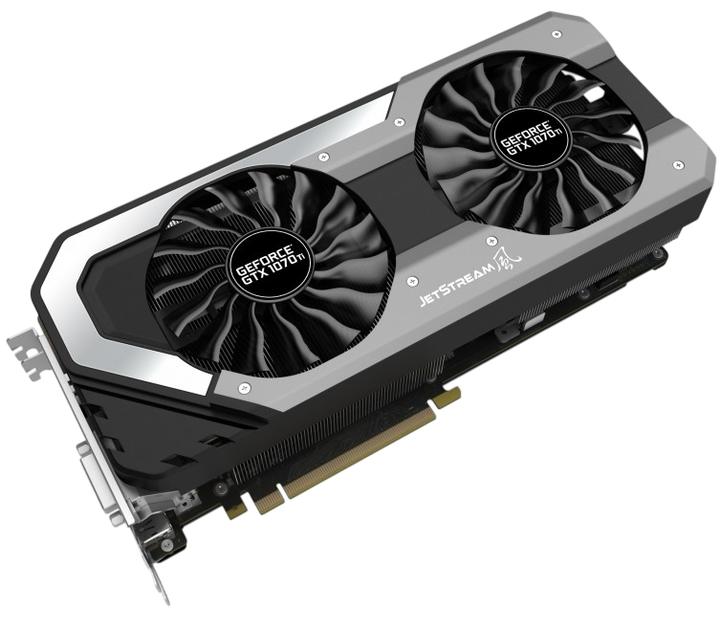 Відеокарта GeForce GTX 1070 Ti 8GB Palit JetStream (NE5107T015P2-1041J) Б/В - Фото 2 Відеокарта GeForce GTX 1070 Ti 8GB Palit JetStream (NE5107T015P2-1041J) Б/В - изображение 2