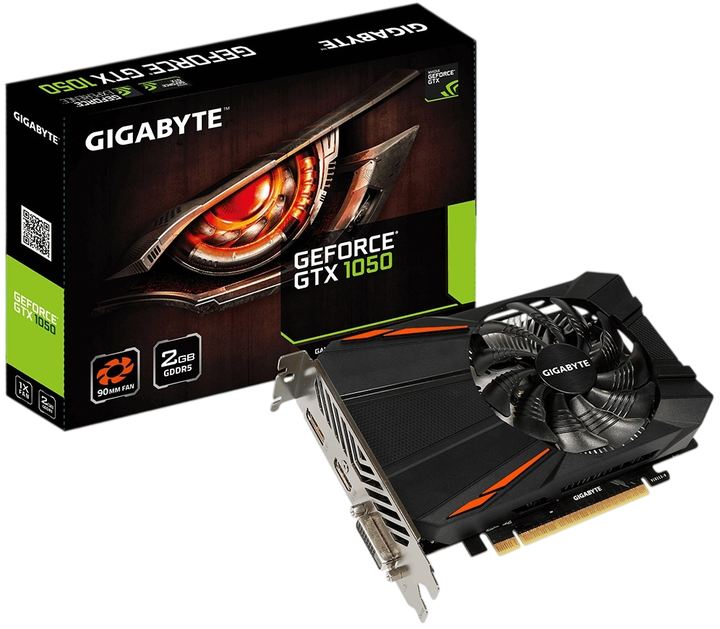 Відеокарта GeForce GTX 1050 2GB Gigabyte D5 (GV-N1050D5-2GD) Б/В - Фото 1 Відеокарта GeForce GTX 1050 2GB Gigabyte D5 (GV-N1050D5-2GD) Б/В - зображення 1